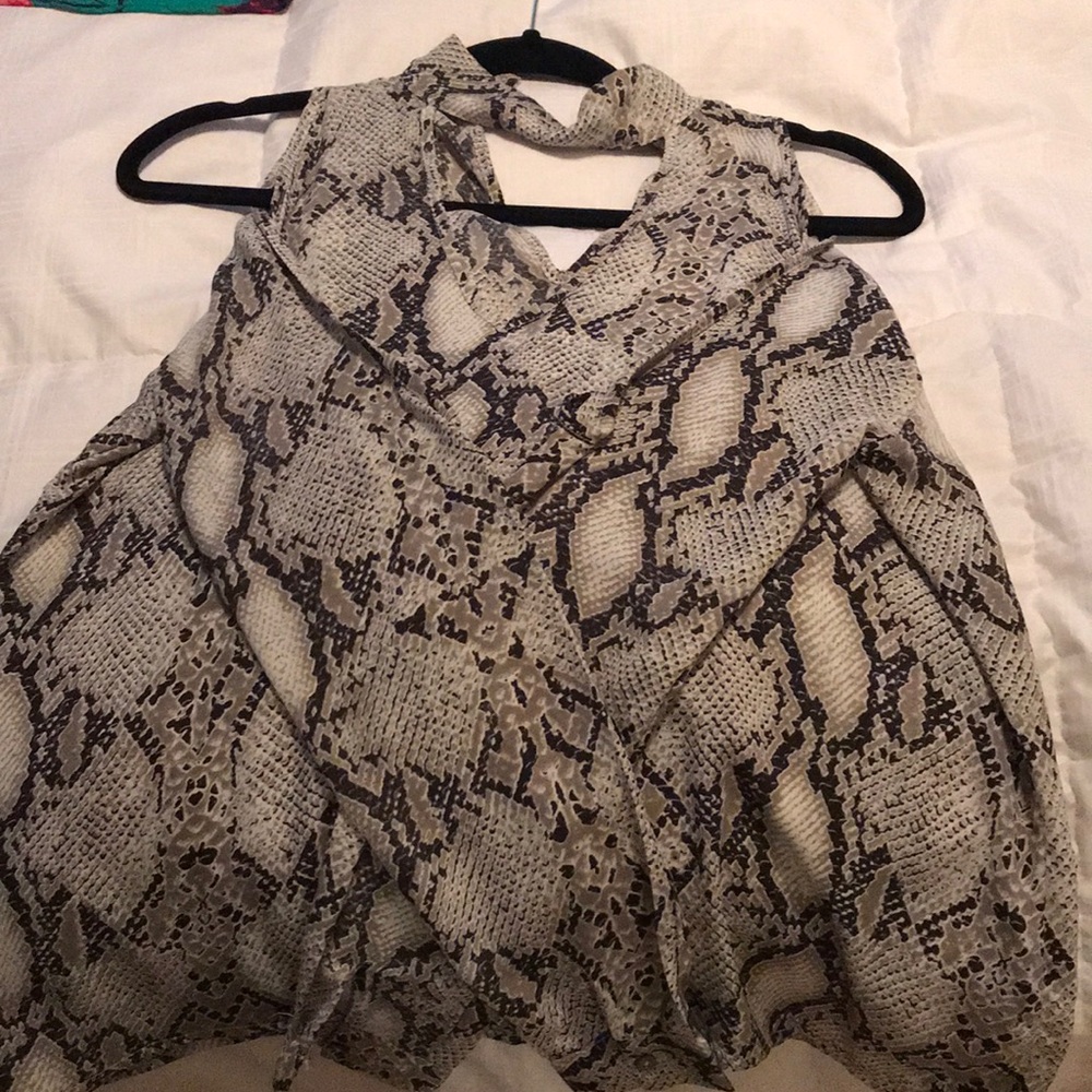 Karlie snake print top